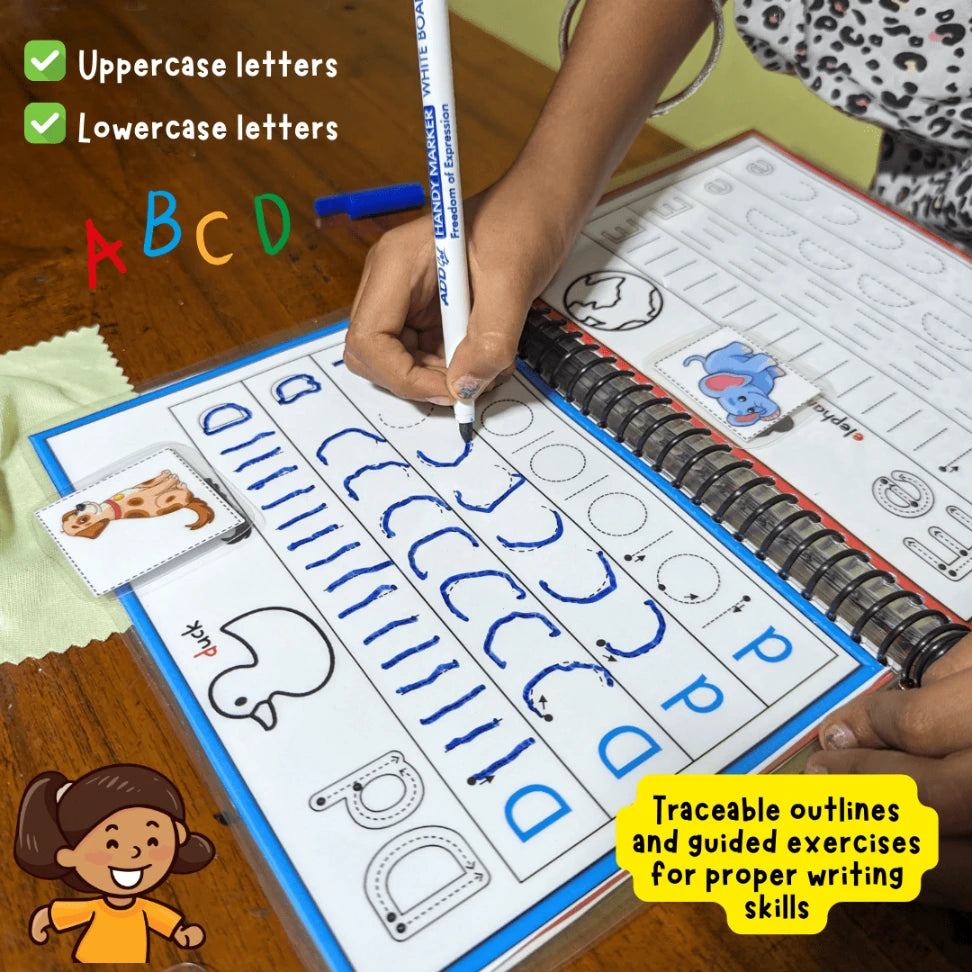 Pre-Writing Skills Busy Book for Ages 3 and Up