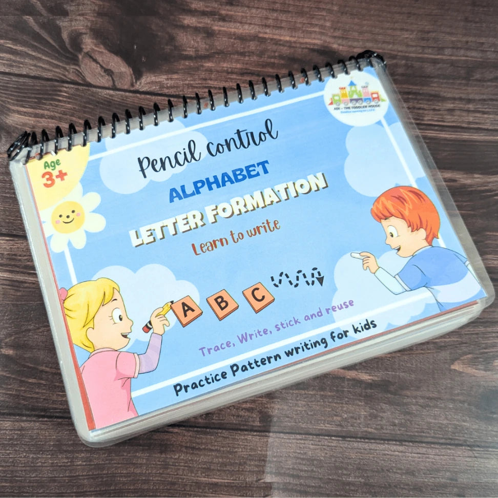 Alphabet letter formation – Pencil control busy book binder
