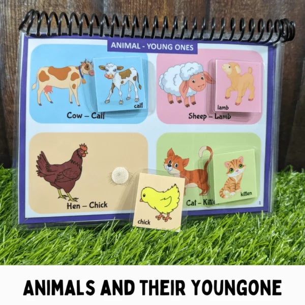 Animals and their Youngones -– A busy book binder