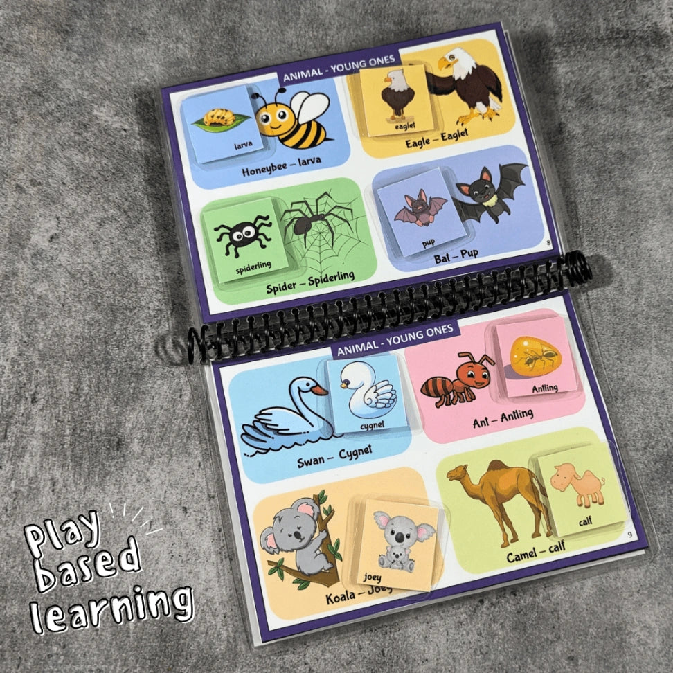 Animals and their Youngones -– A busy book binder