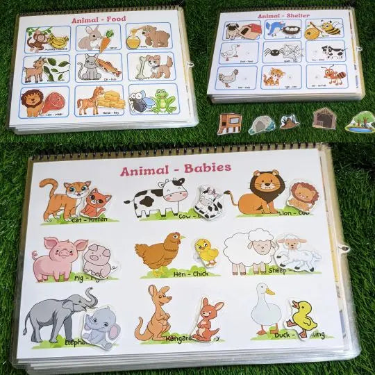 Animal-themed busy book