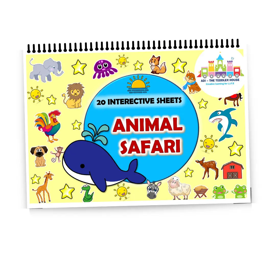 Animal safari activity book – Preschool busy book