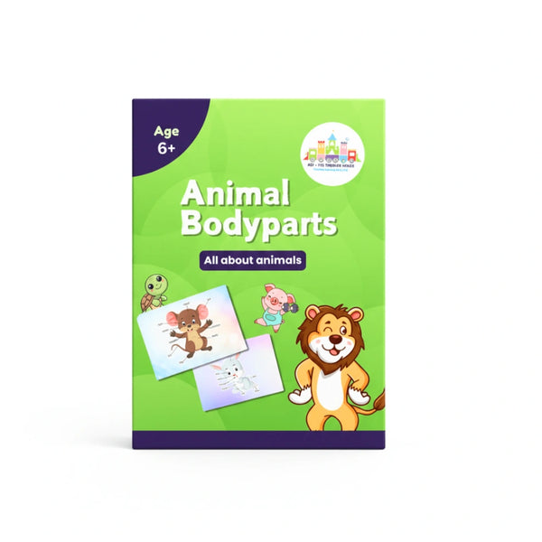Animal Body Parts Flashcards for Kids | Educational Learning Cards