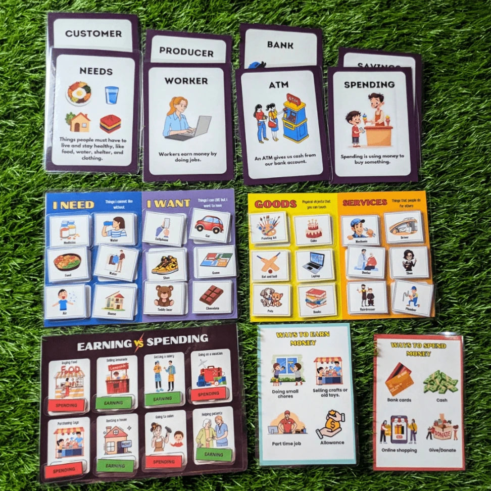 Money learning activity for children