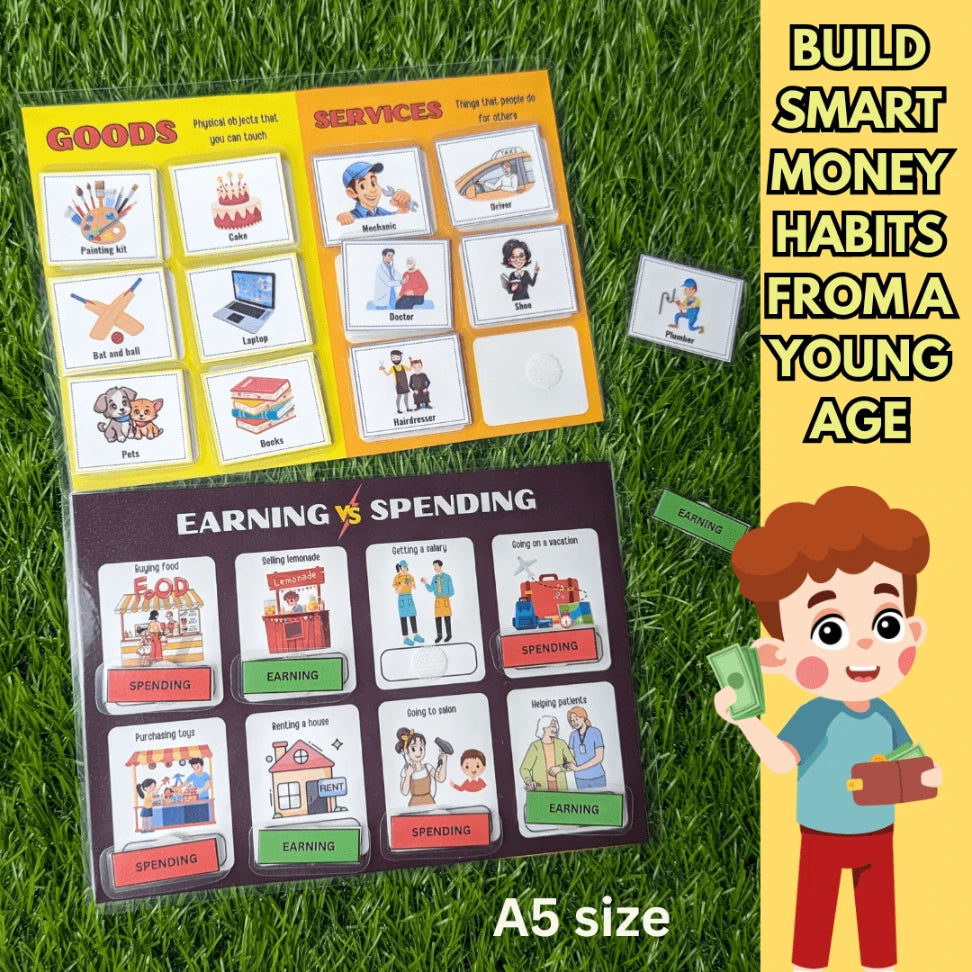Montessori money learning cards