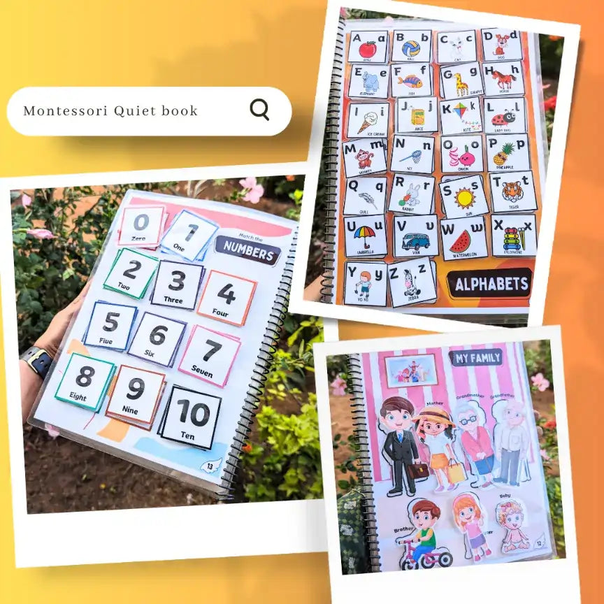 Busy Books for Toddlers with Learning and Play Activities