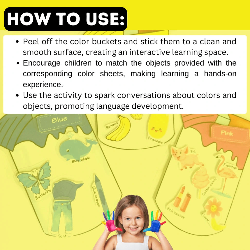 Color matching bucket wall sticker