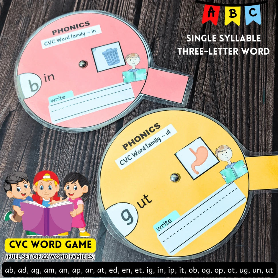 Phonics CVC WHEEL