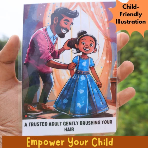 Child-friendly personal safety flash cards