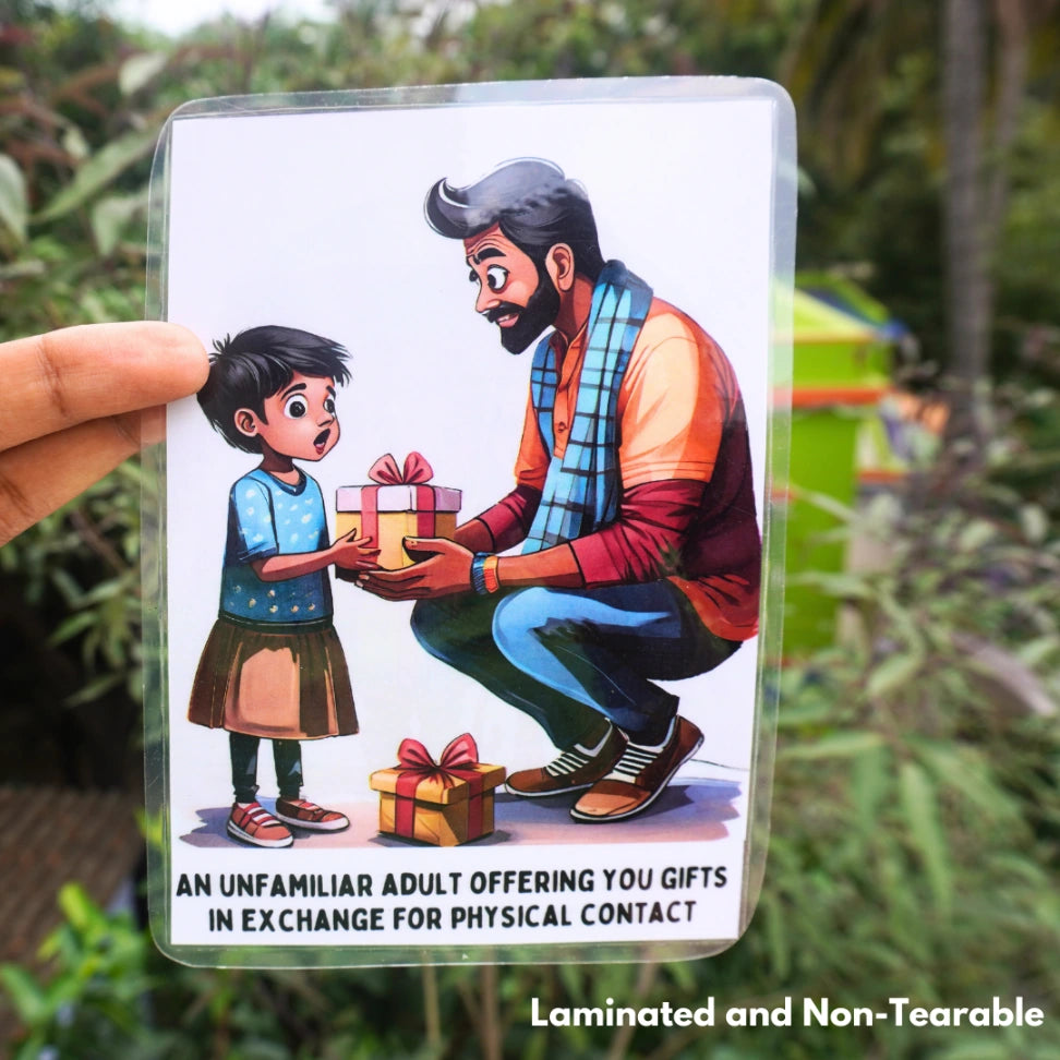 Child protection flash cards