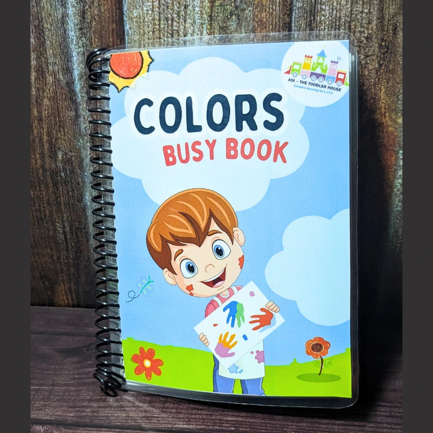 color recognition busy book for preschoolers