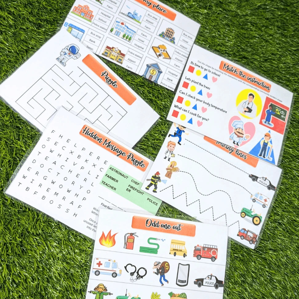 Learning mats for understanding community helpers