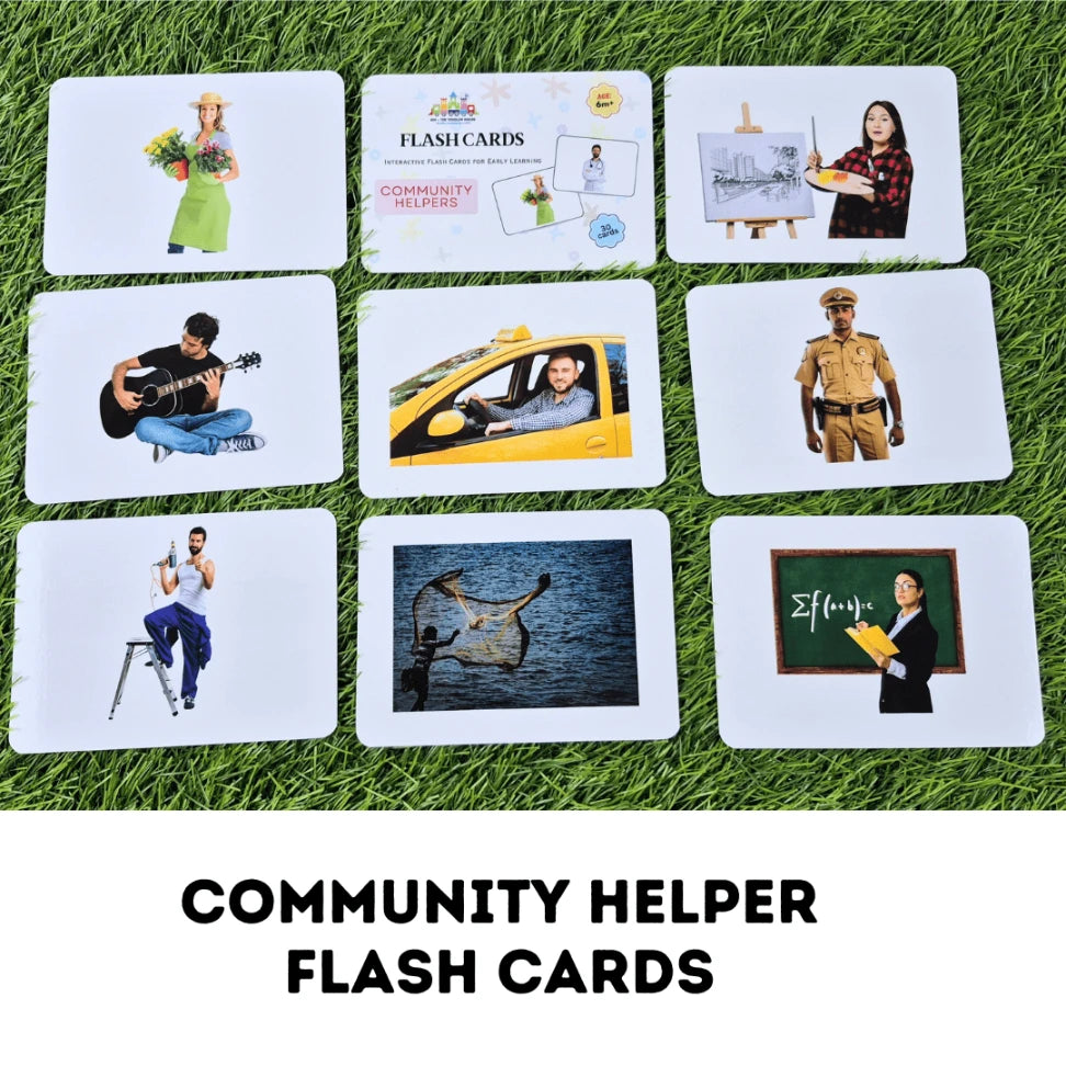 Community Helpers - Right Brain Flash Cards