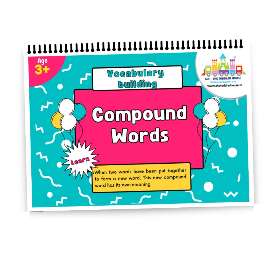 Compound words learning book for kids