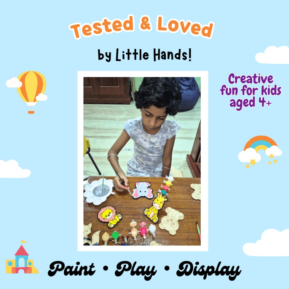 DIY – Paint Your Own - Wild Animal Magnet Painting Kit