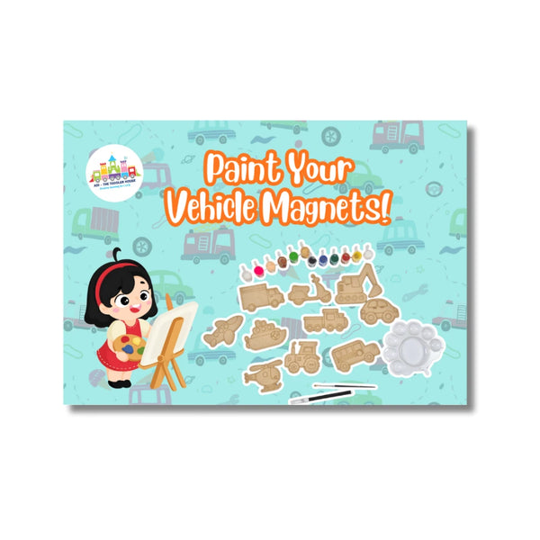 DIY Vehicles Magnet Painting Kit for Kids | Vehicle Craft & Paint Set