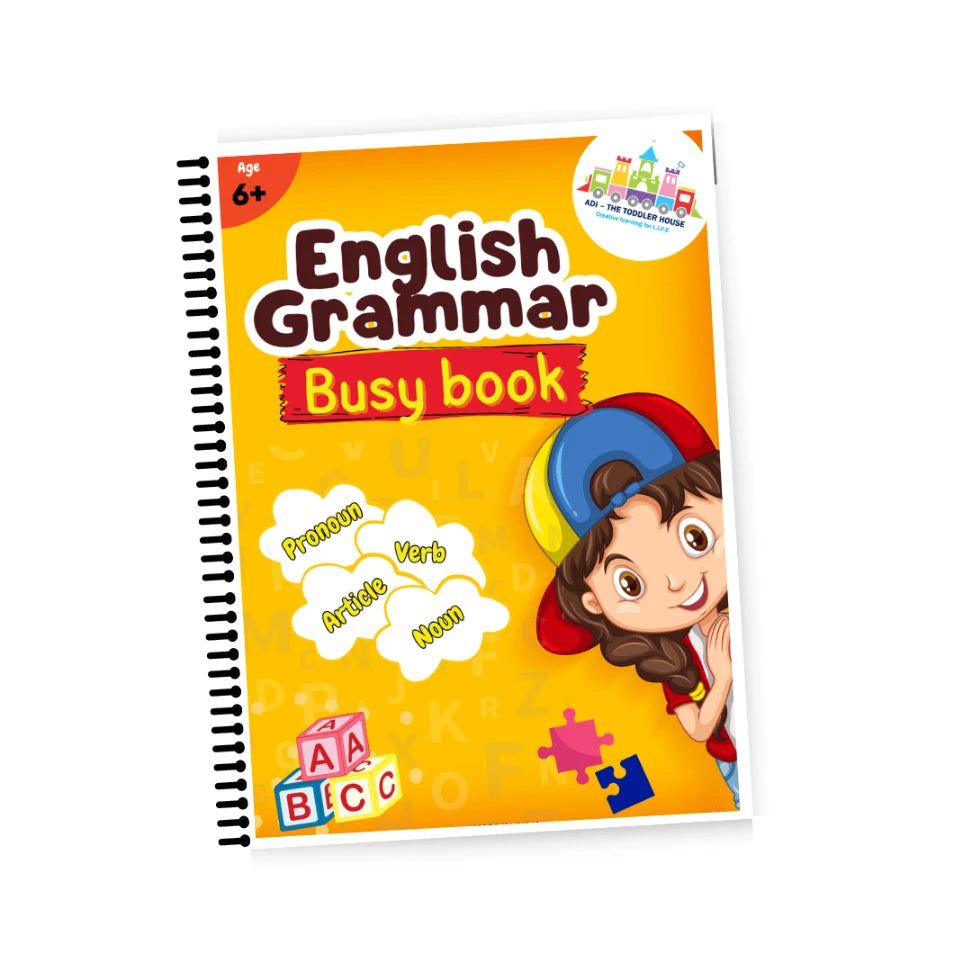 English grammar busy book for kids