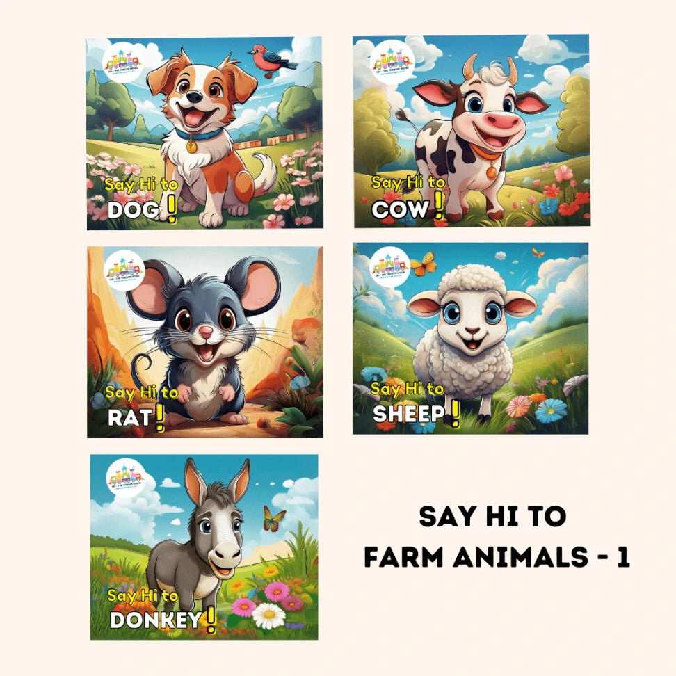 Say Hi to Farm Animals – PACK 1