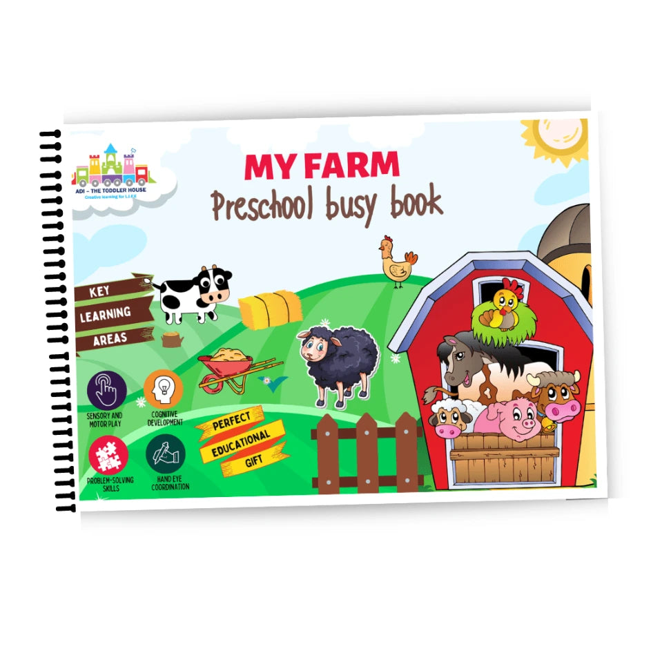 Farm animals activity book