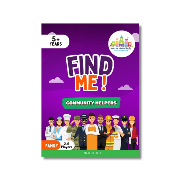 Find Me! Community Helpers Game for Kids | Jobs & Professions Guessing Card Game (35 Cards)
