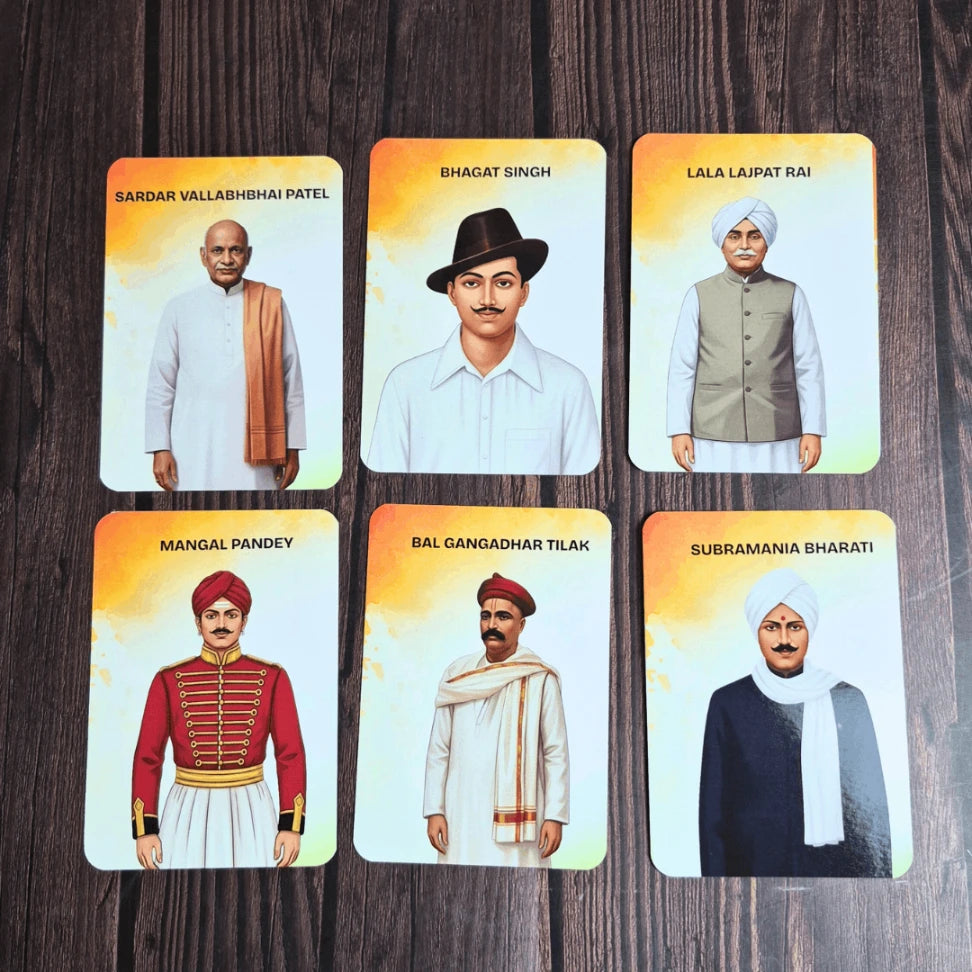 Freedom Fighters of India – Flash Cards