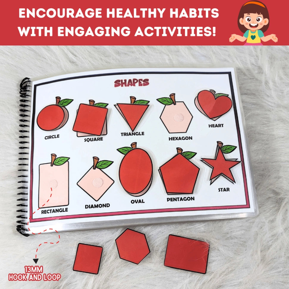 Engaging Fruits and Veggies Learning Book for Toddlers