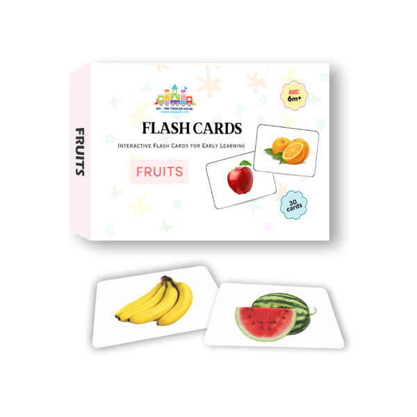 Fruits Flash Cards for Toddlers | Right Brain Educational Learning Cards (30 Real Image Cards, Age 1+)