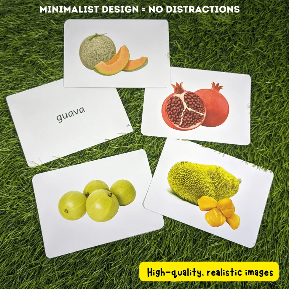 Right brain learning flash cards