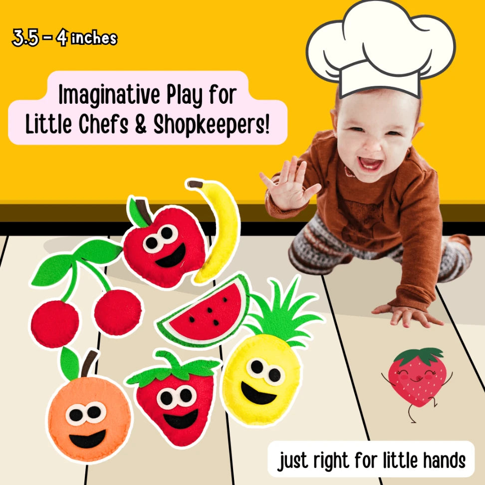 Soft Felt Fruits for Kids