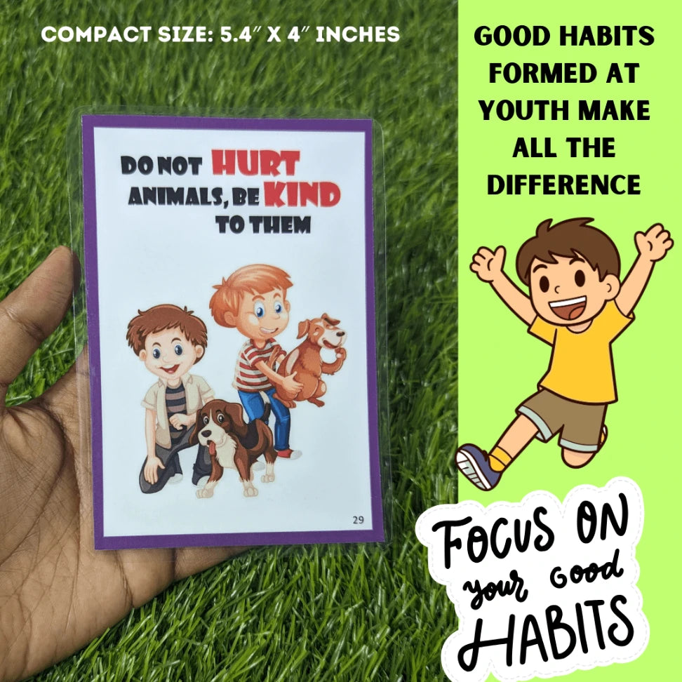 Flashcards for teaching manners to young children