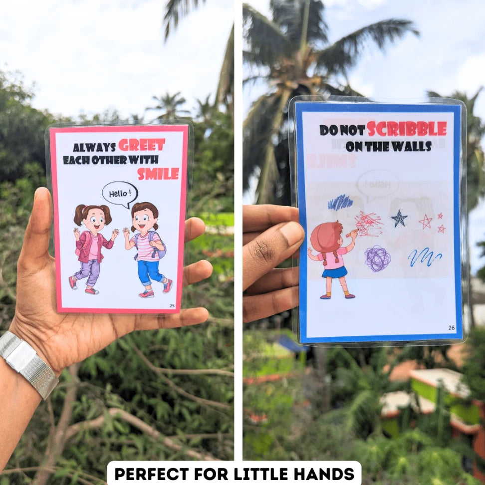 Good habits and Manners Flash cards