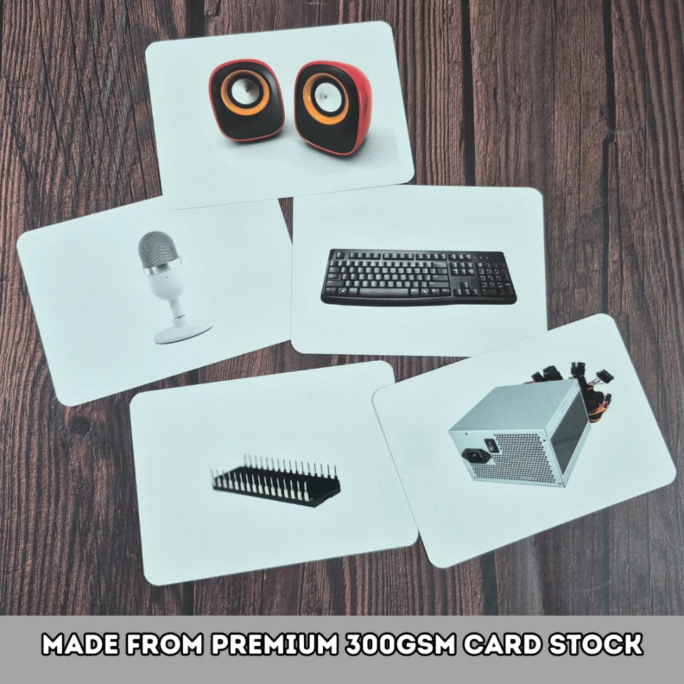 Hardware Parts of Computer - Right Brain Flash Cards