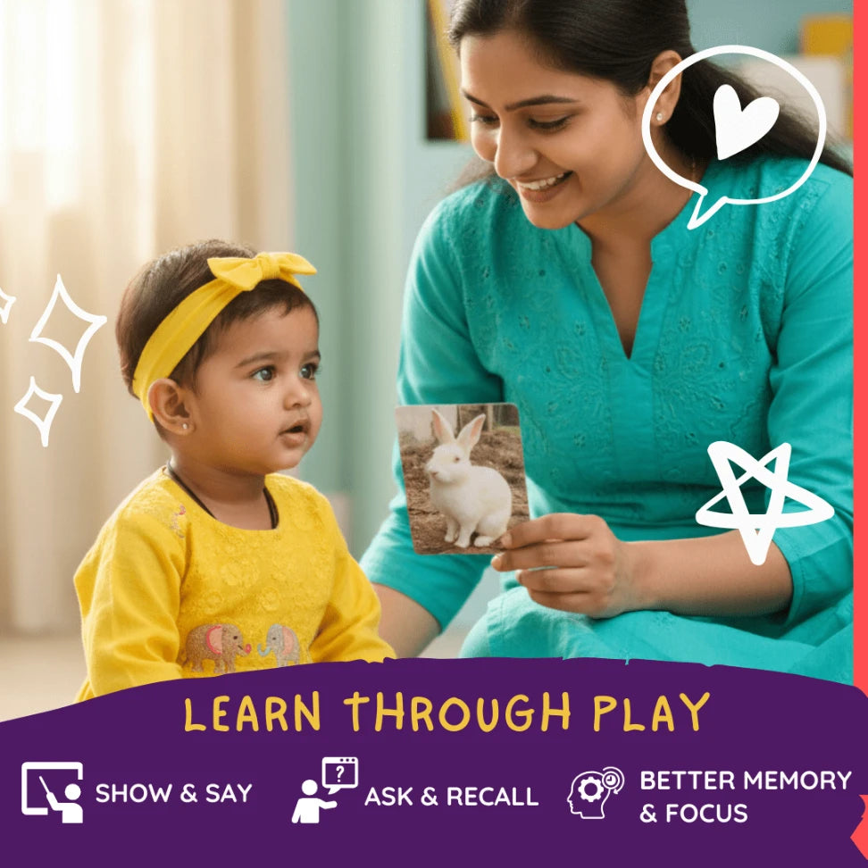 animal learning cards in hindi for toddlers