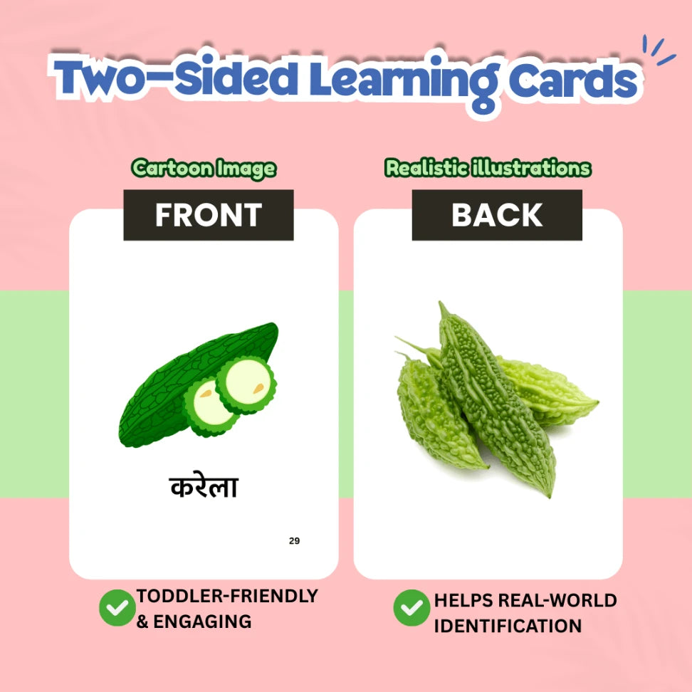 Learn Fruits and Vegetables Names in Hindi