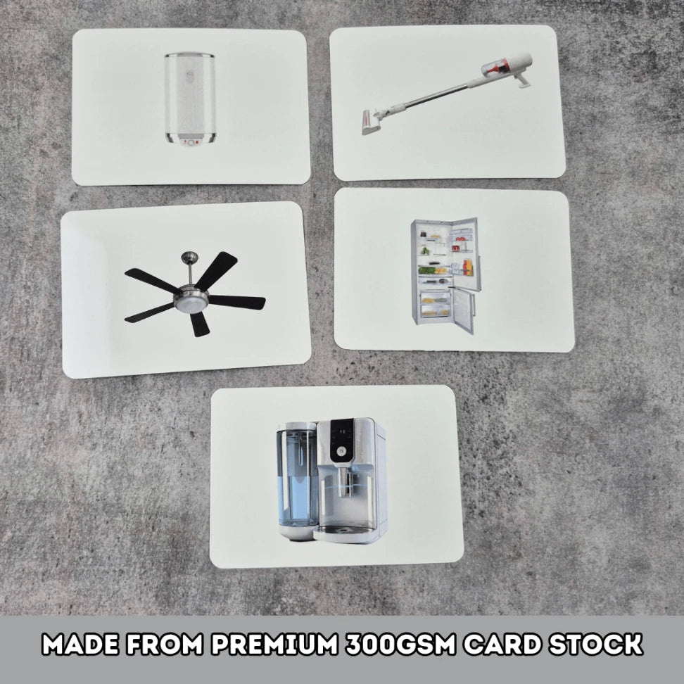 Home appliances - Right Brain Flash Cards