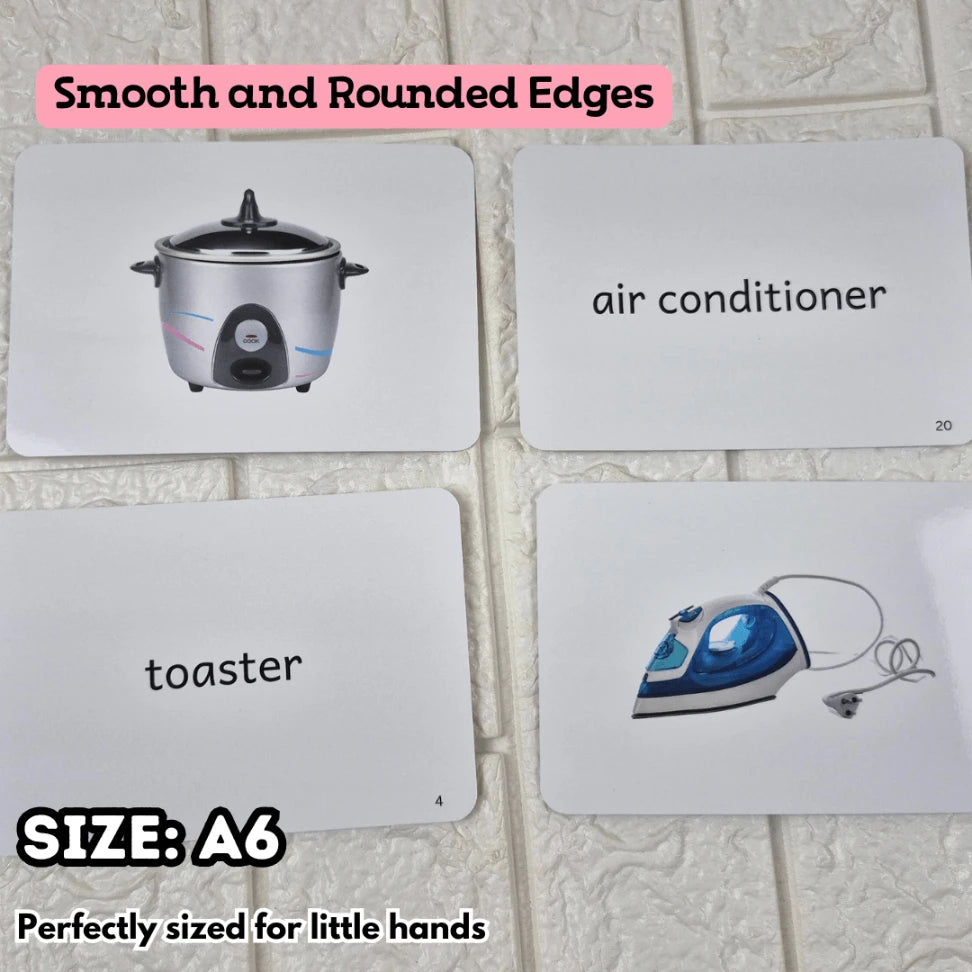 Home appliances - Right Brain Flash Cards