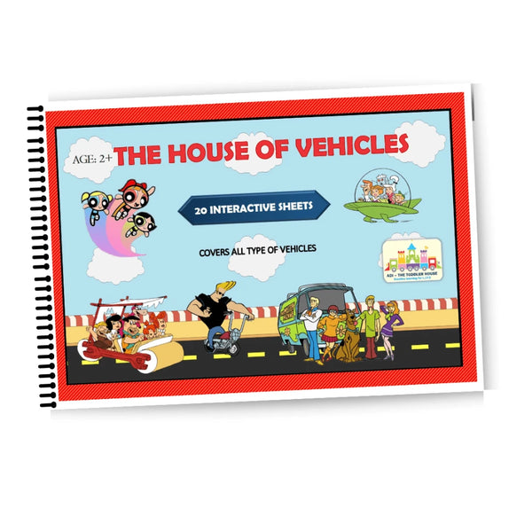 The House of Vehicles Kit | Transportation Busy Book for Toddlers & Preschoolers
