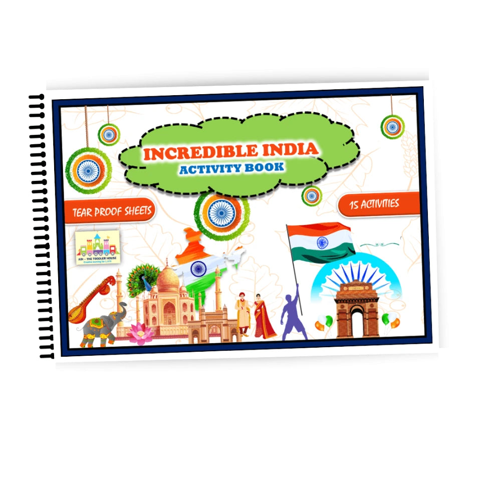 India-themed activity book for kids