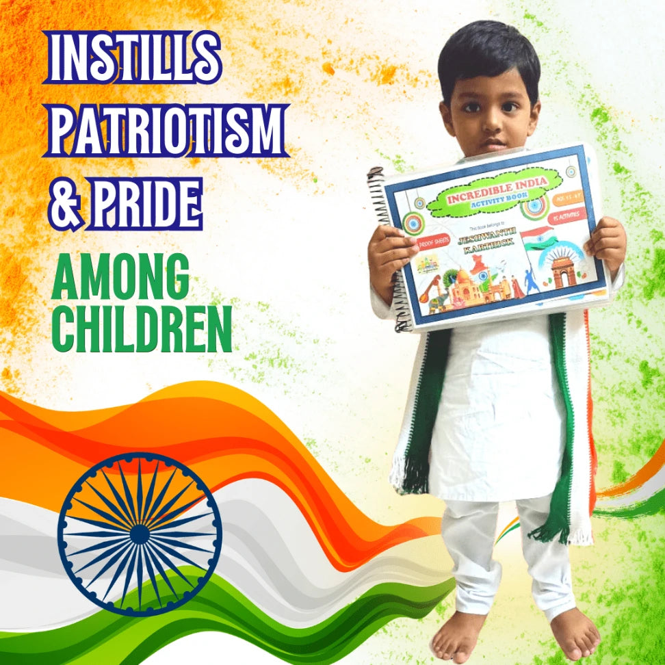 India national flag activity book for toddlers