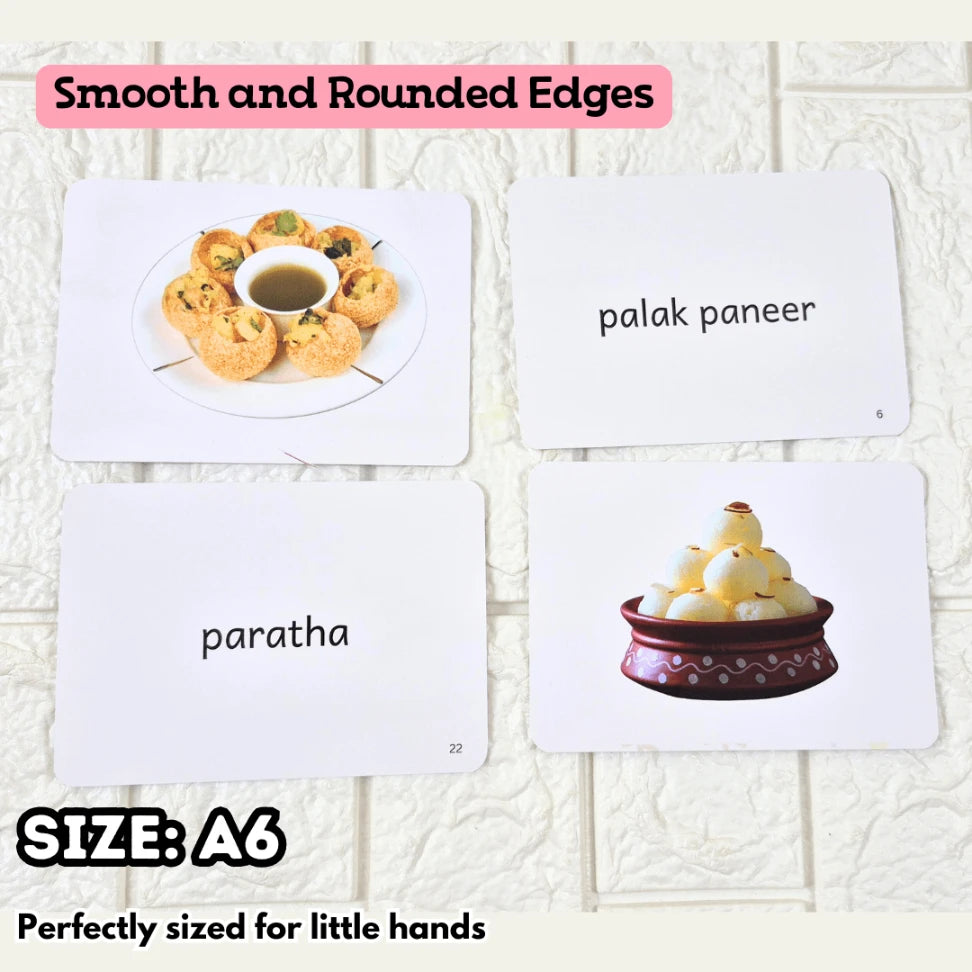 Montessori Indian food activity for kids