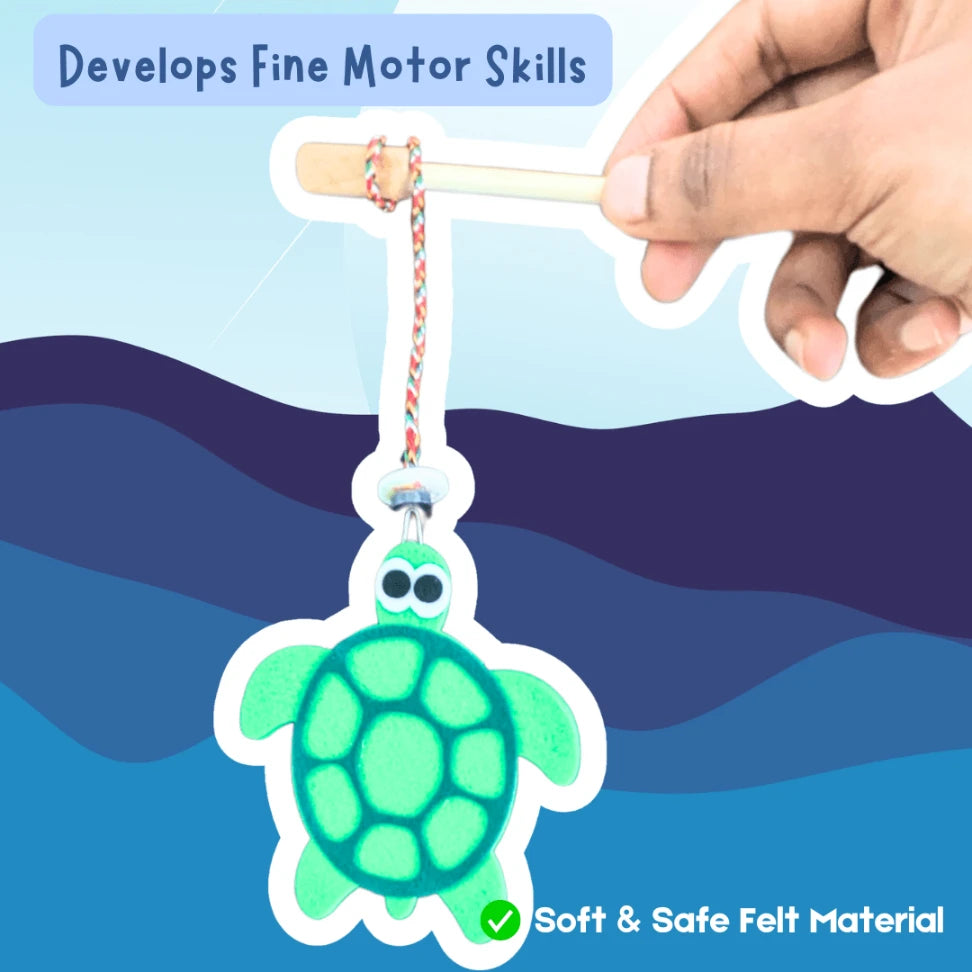 Felt fishing game for toddlers