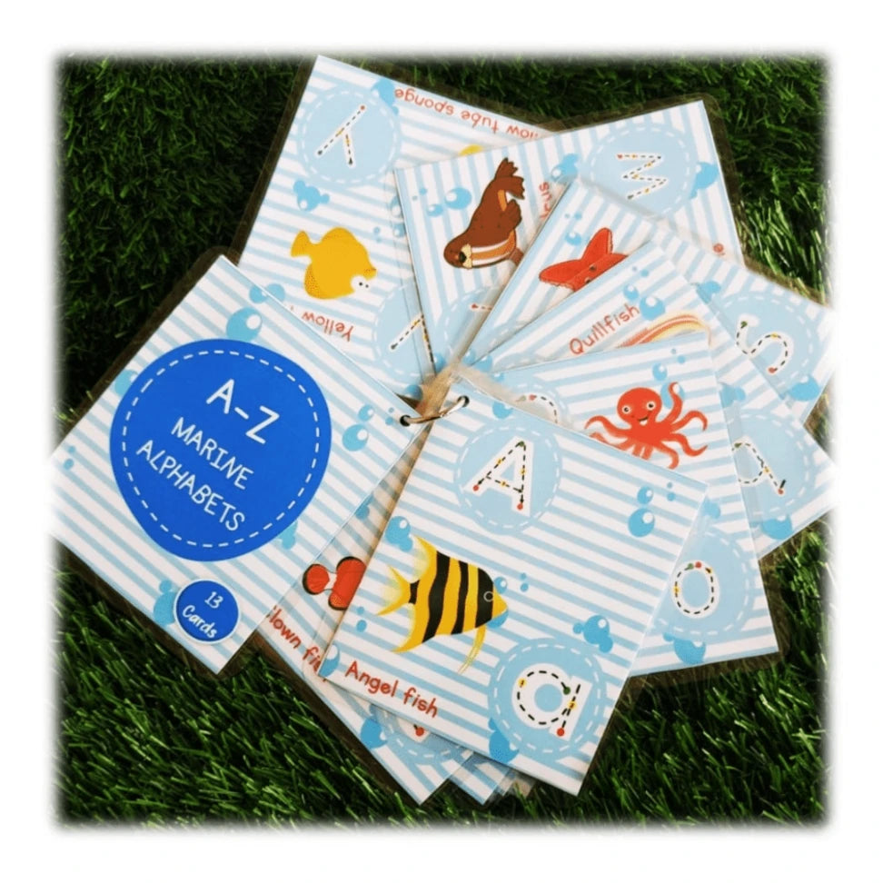 Marine Alphabet Flashcards