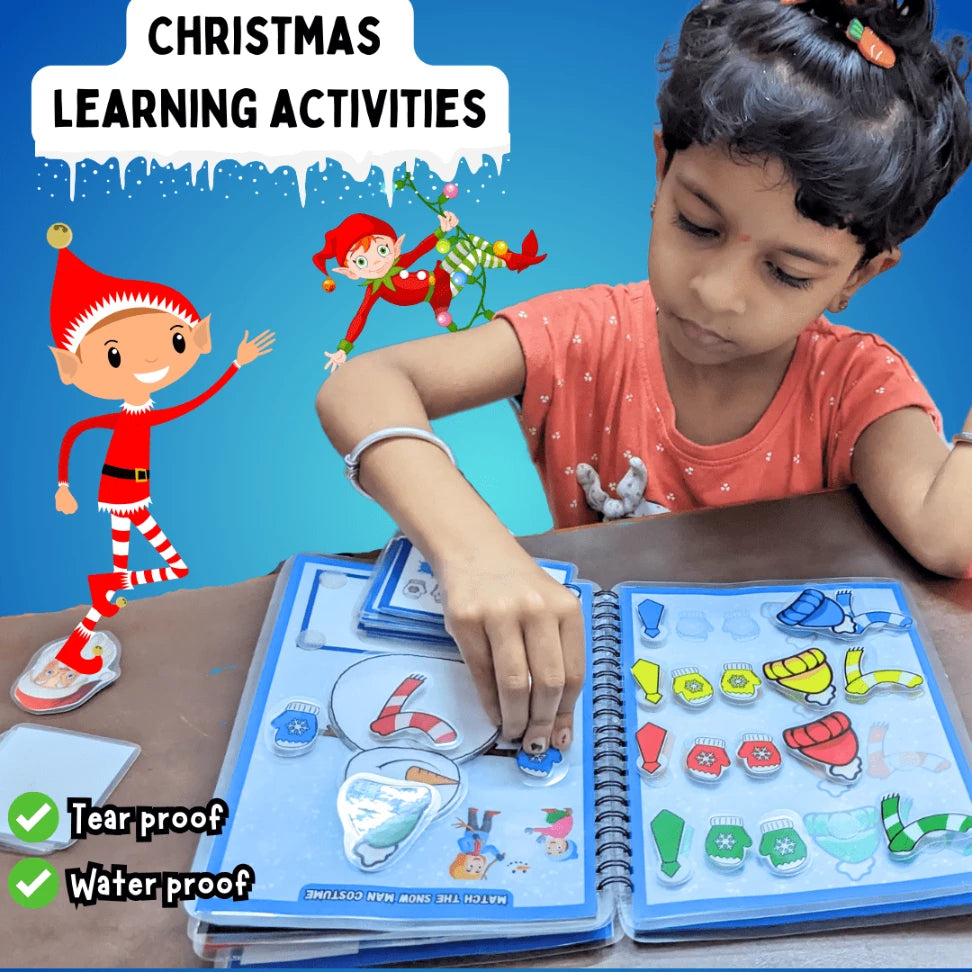 Christmas Busy Book with Fun Puzzles and Games