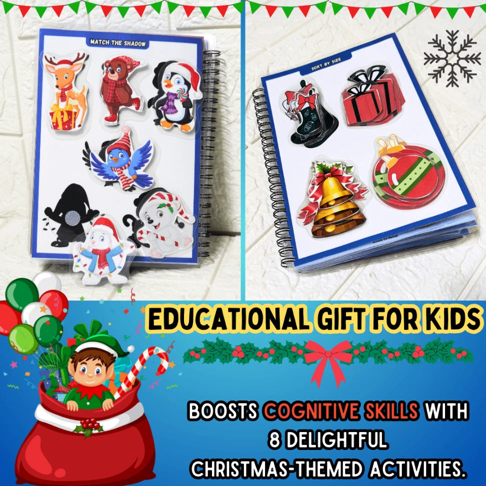 Perfect Christmas Gift: Reusable Busy Book with Holiday Fun