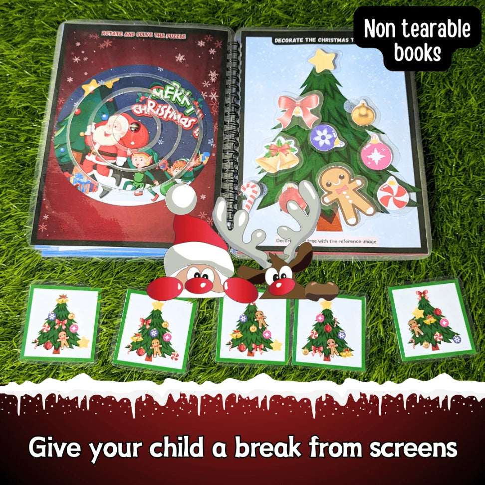 Mini Busy Book with Christmas Activities