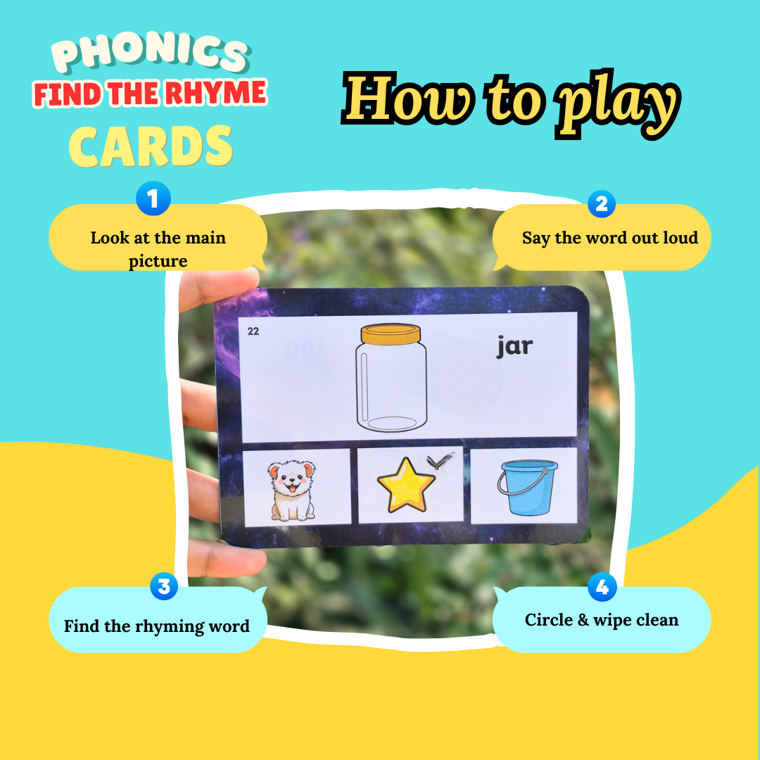 Montessori phonics activity game for preschool learning