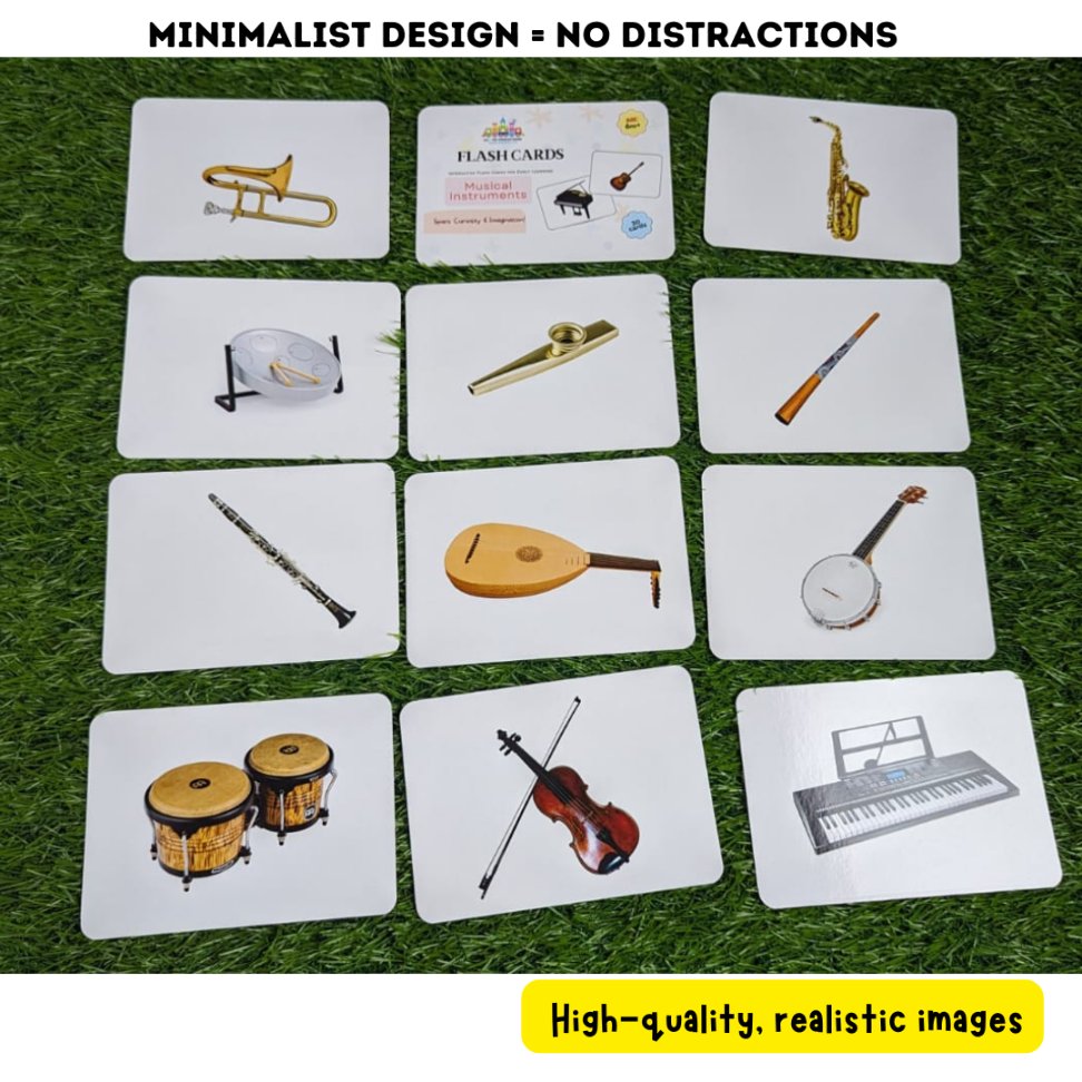 Musical Instruments – Right Brain Educational Flashcards