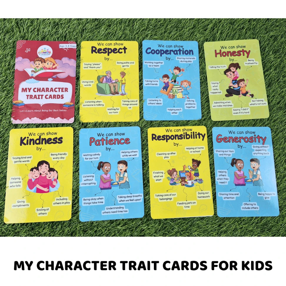 character trait flashcards for preschoolers