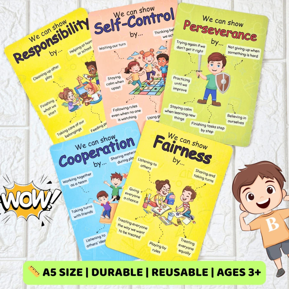 emotion and value cards for kids