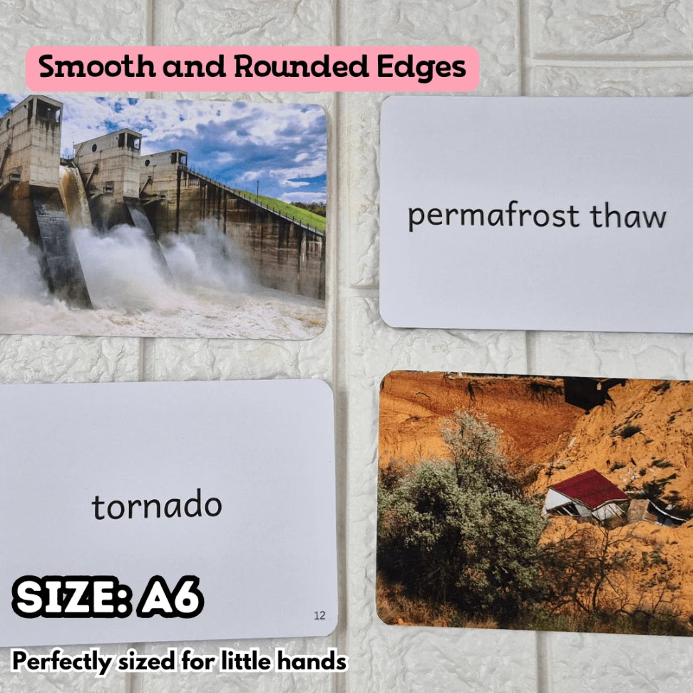 Natural Disasters - Right Bain Flash Cards